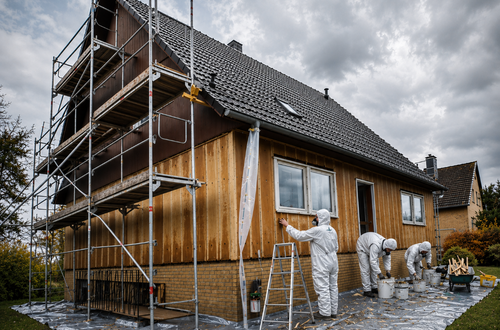 Schadstoffsanierung Fertighaus