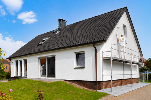 Fassadensanierung Fertighaus